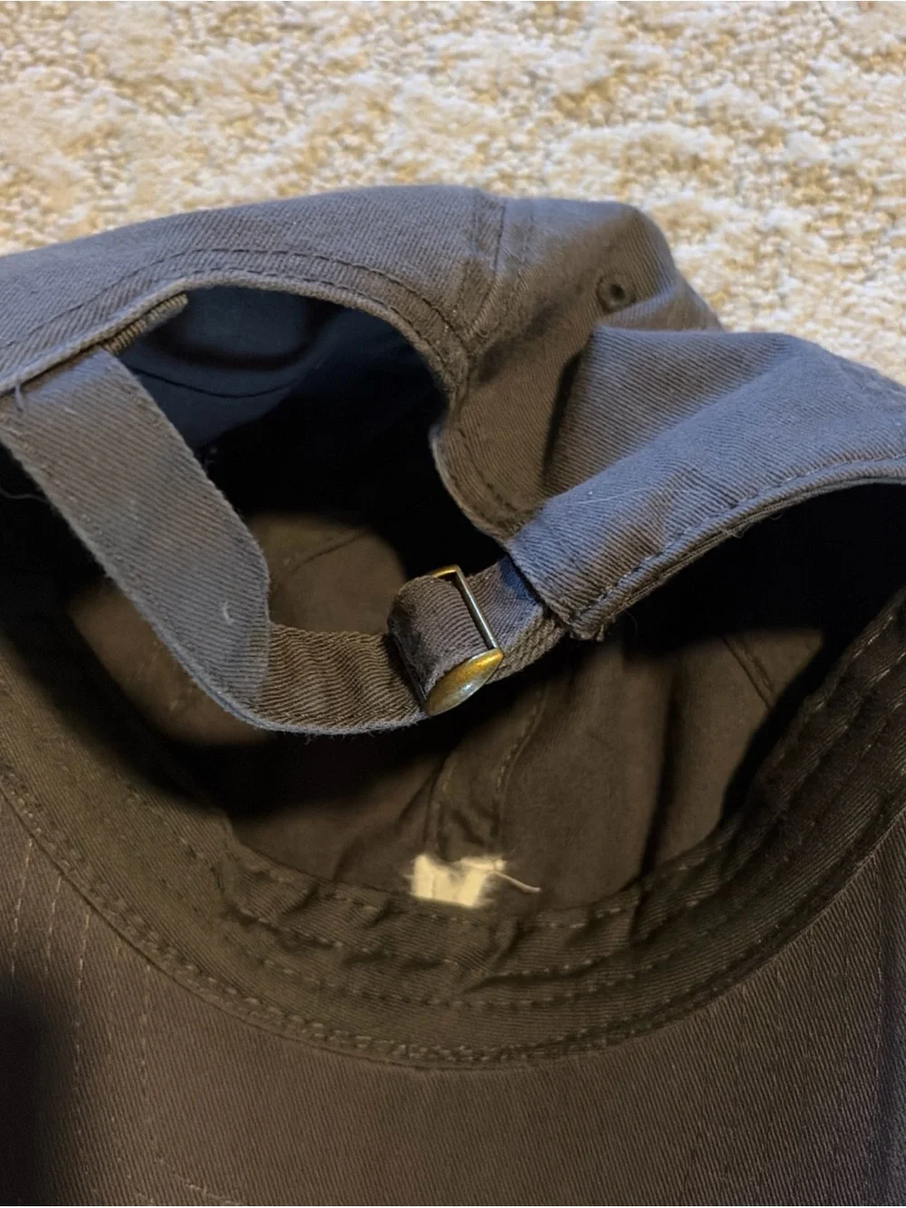 Vuori Otto Hat Cap Strap Back Baseball One Size Gray Cotton Adjustable Men